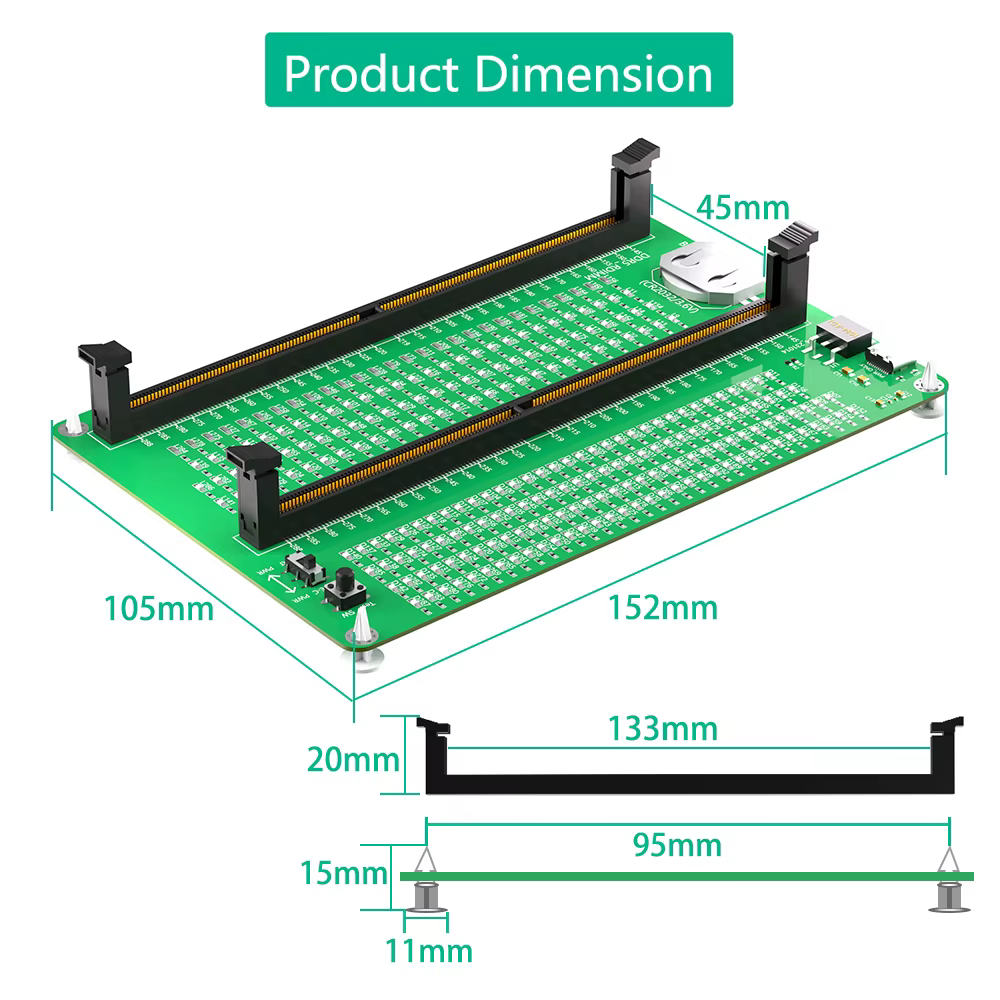 Testeur de mémoire DDR5 RDIMM/UDIMM