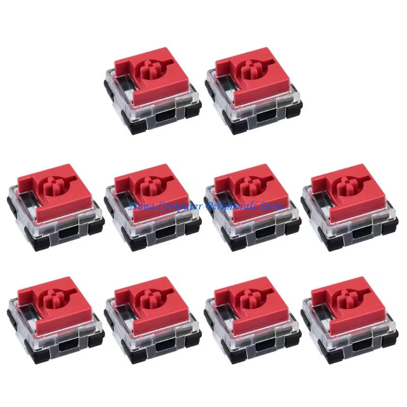 F68C 10 pièces commutateurs silencieux à profil bas avec oscillation réduite Double Contacts en or Rose claviers mécaniques