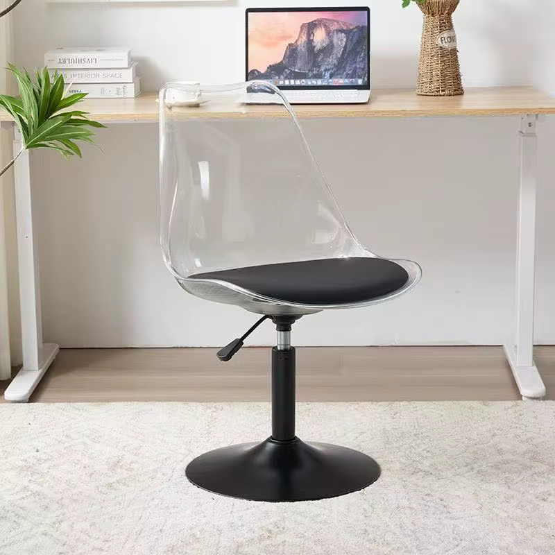 Chaise d'ordinateur transparente