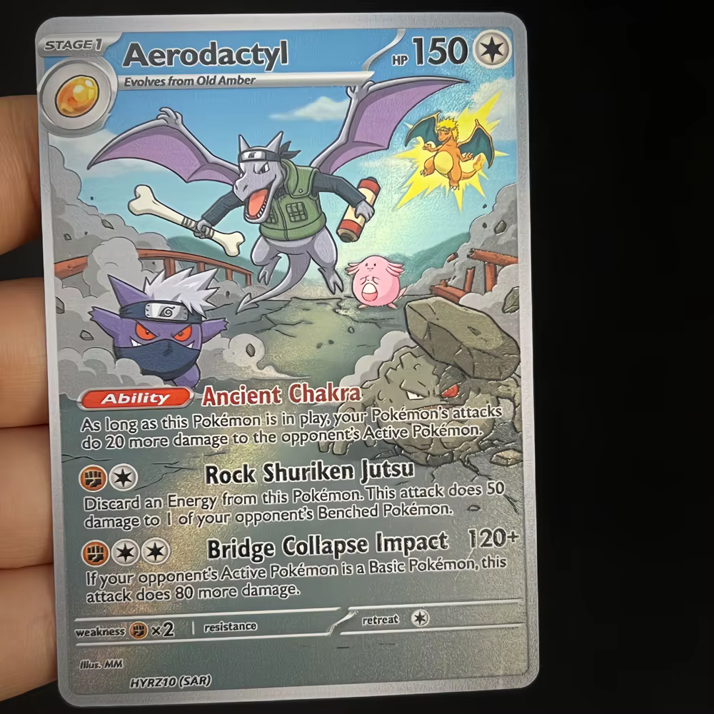 Cartes de collection Pokémon, jeu de cartes, cadeau, 5 pièces, jouets PTCG, Scizor, Crobat, Decidueye, Ninjask, Aerodactyl, style Flash Card Battle Pokemon