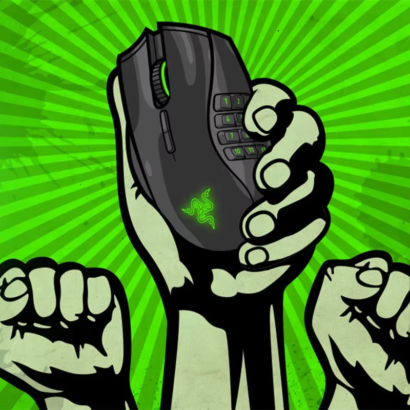 Souris de jeu ergonomique Razer Naga pour gaucher avec 12 boutons de pouce programmables - 8