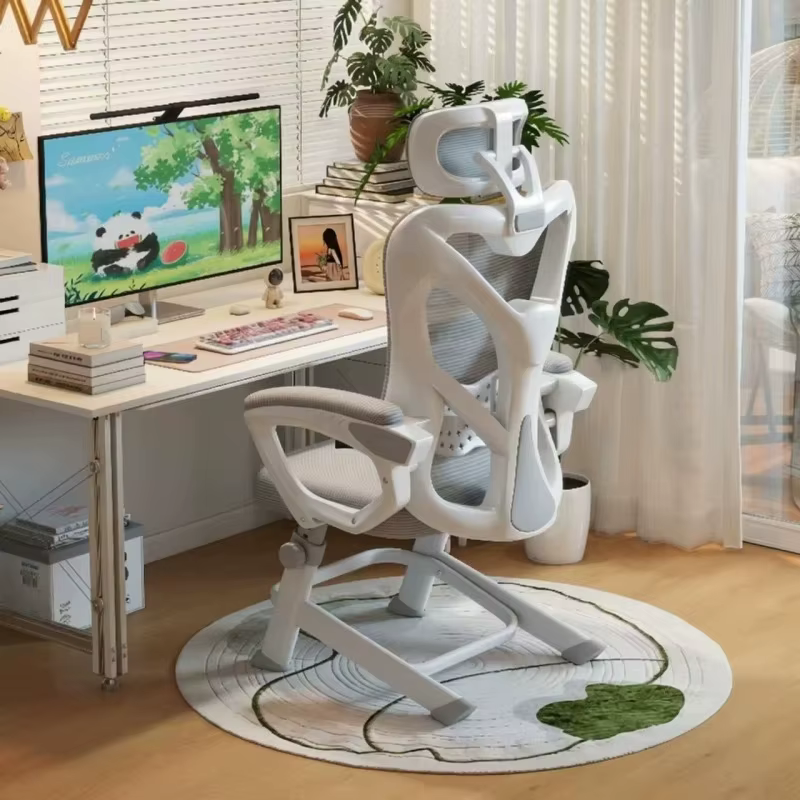 Chaise d'ordinateur, chaise de bureau à domicile, siège confortable inclinable pour une assise sédentaire, chaise ergonomique de jeu et de relaxation, mobilier de siège