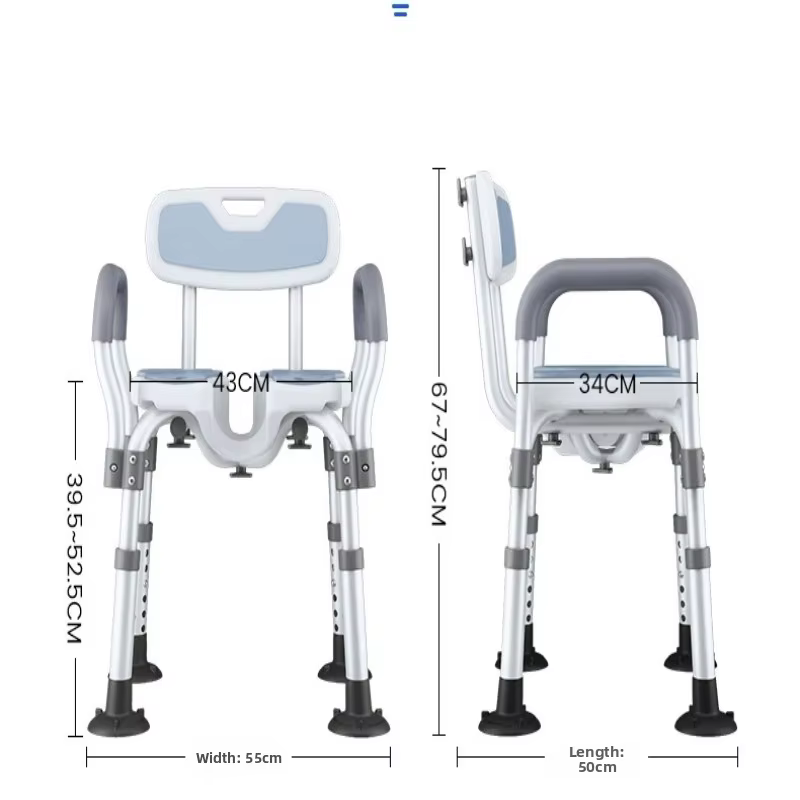 Tabouret de bain japonais-chaise de douche antidérapante pour personnes âgées et enceintes, siège pliable avec trous, banc robuste
