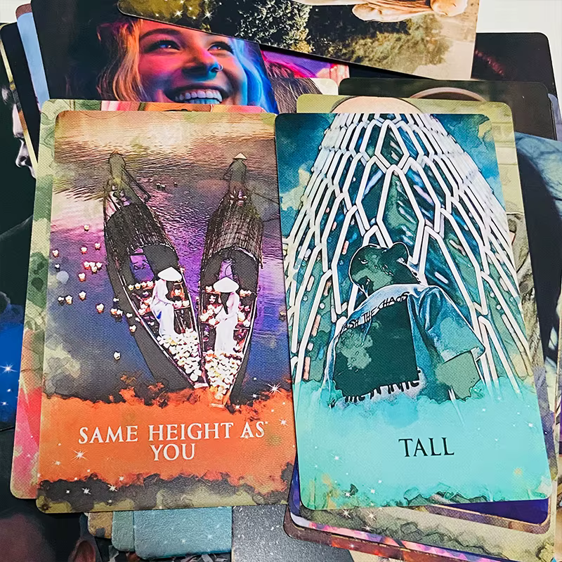 Qui est-ce cartes Oracle 78 cartes jeu de Divination édition Vision anglaise jeu de société Tarot pour la fête