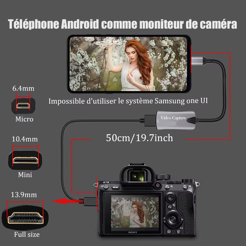Carte de capture vidéo HD BFOLLOW pour téléphone/tablette Android