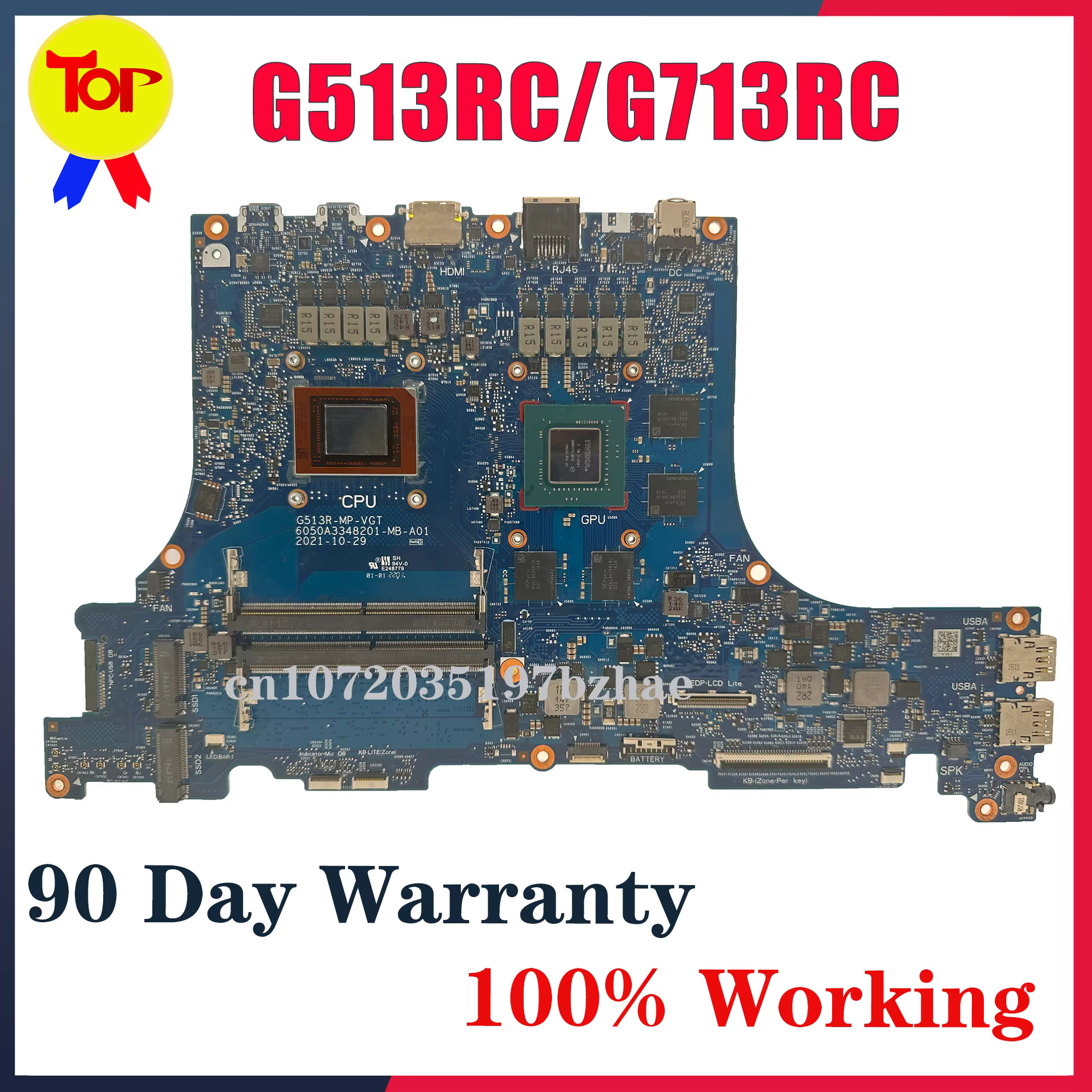 Carte mère G513R pour ordinateur portable ASUS ROG Strix G513RC G713RC G513RE G713RE avec R7-6800H R9-6900HX RTX3050 100% testée OK