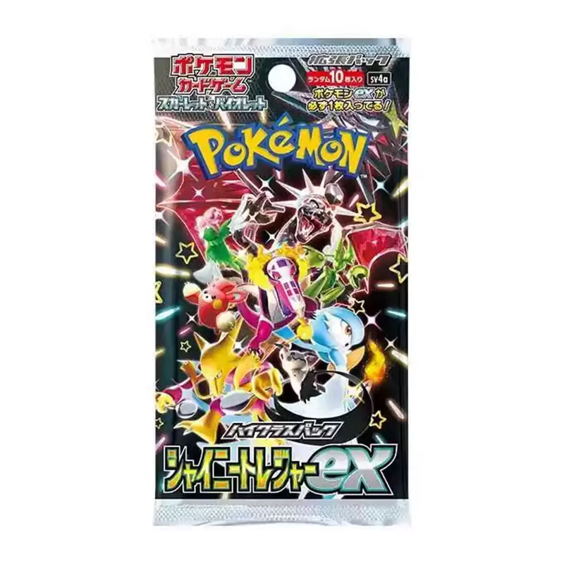 Jeu de cartes à collectionner Pokémon - Boîte de boosters dorée scellée SV4A Shiny Treasure EX japonaise - Cartes de collection rares