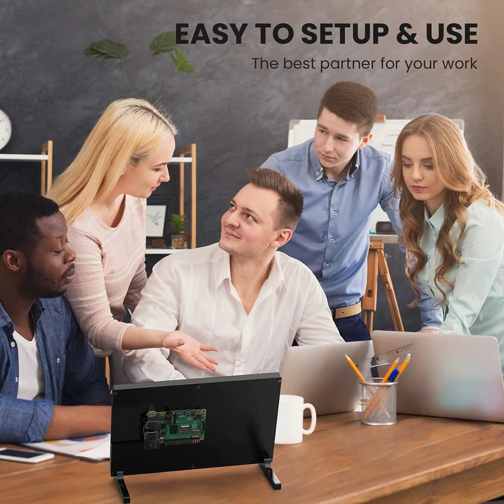 Eyoyo moniteur 10.1 pouces écran tactile capacitif Portable 1280x800 IPS affichage pour Raspberry Pi Plug And Play Compatible Win 8/10