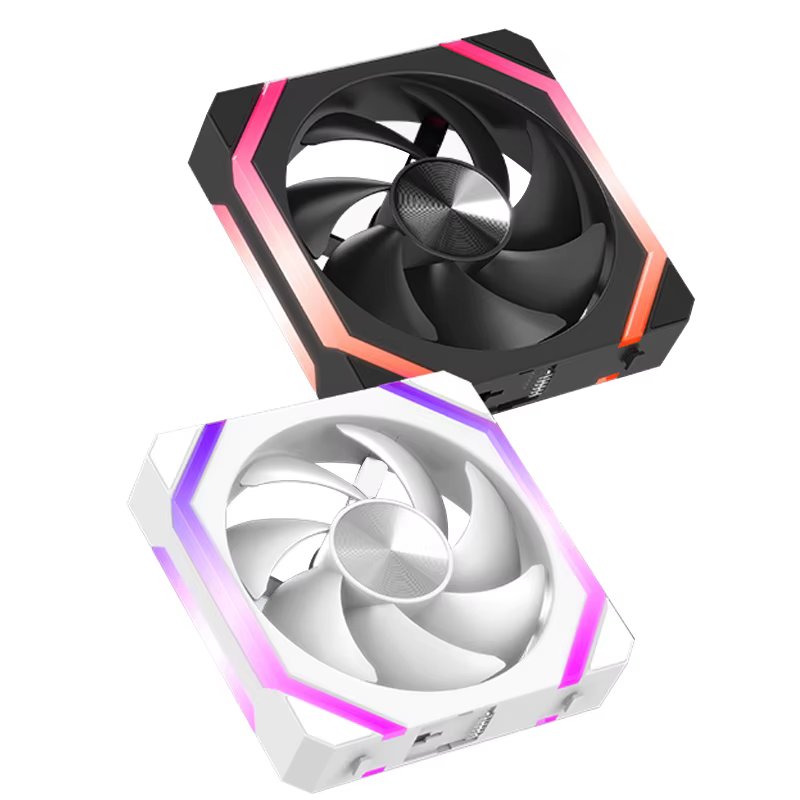 JUMPEAK CS120 ARGB ventilateur de refroidissement 360mm 240mm épissage empilable modulaire PWM silencieux 120mm RGB ventilateurs pour boîtier PC de jeu refroidisseur d'eau