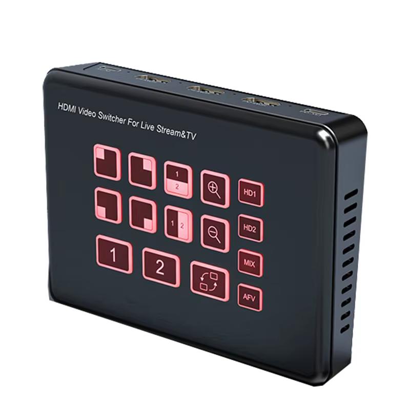 Commutateur vidéo double HDMI pour Streaming en direct