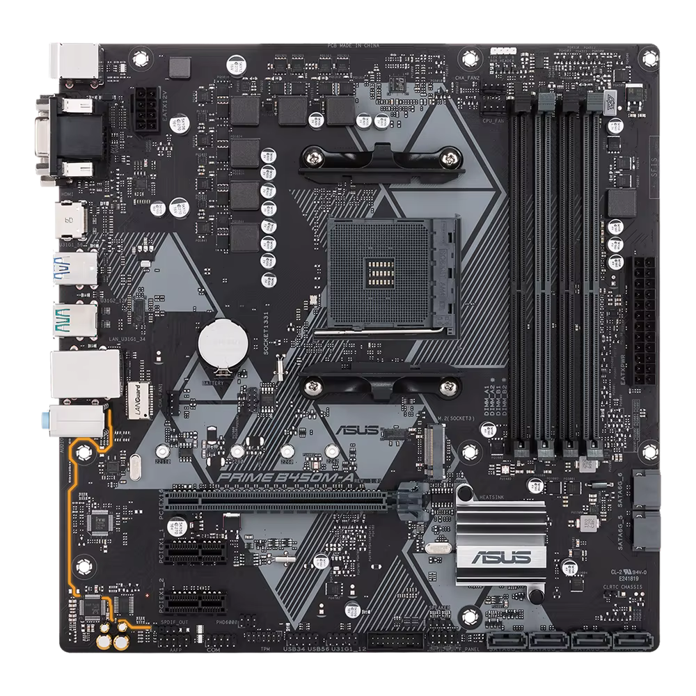 B450 carte mère AM4 PRIME B450M-A CPU Support ryzen 5 5600 5500 7 5700x 5700G R9 5900X mémoire ram DDR4 M.2 HDMI mATX placa mãe