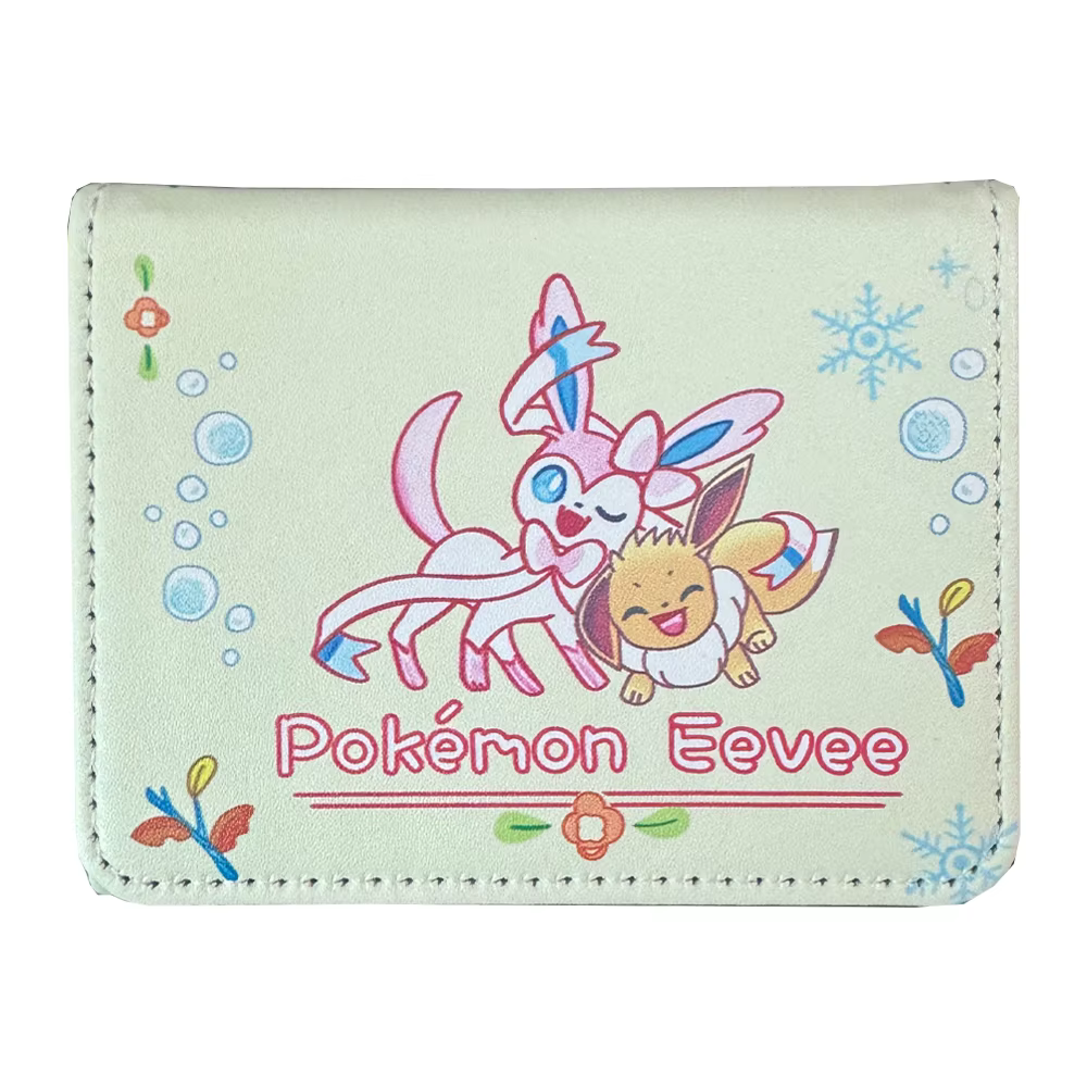 Boîte de rangement pour cartes Pokémon PTCG DIY, boîte de rangement pour cartes Eevee Sylveon PTCG, boîte de rangement pour cartes Eeveelution, boîte de rangement pour cartes en cuir haut de gamme, ca