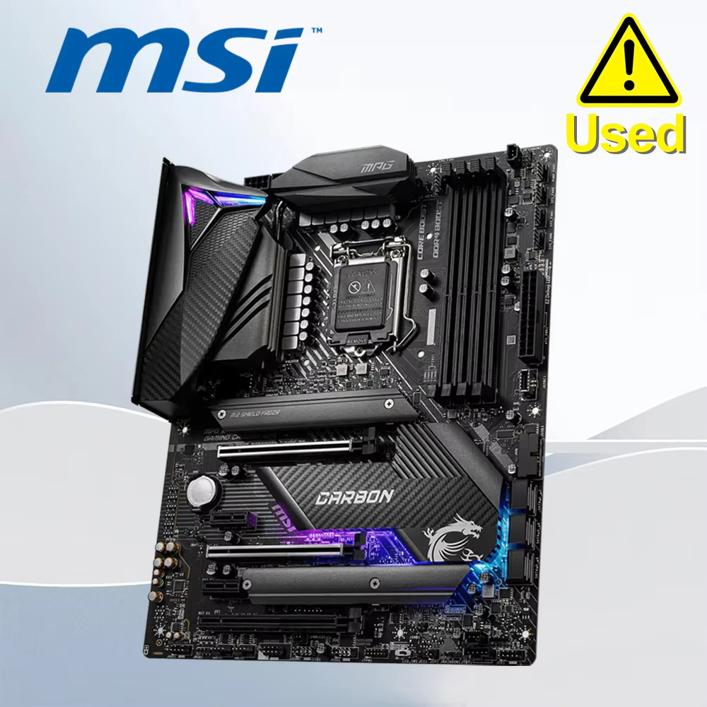 MSI MPG Z490 GAMING CARBON WIFI LGA 1200 4×DDR4 128GB 1×HDMI 1×Display Port