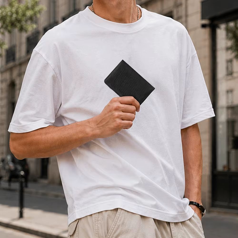 Portefeuille fin, retrait facile des cartes, portefeuille minimaliste pour cartes