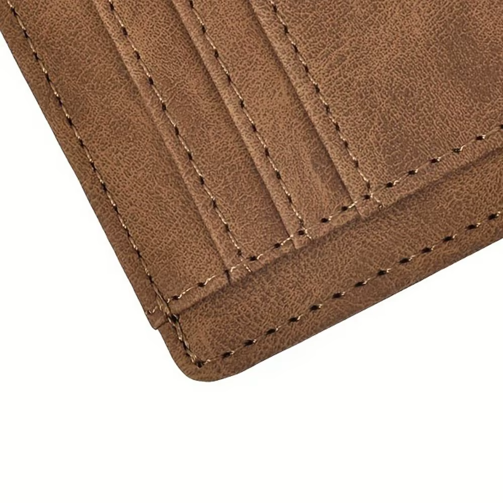 Porte-cartes en cuir pour hommes et femmes, Mini portefeuille court Ultra-fin, fente multi-cartes, Design Simple, porte-monnaie universel en PU