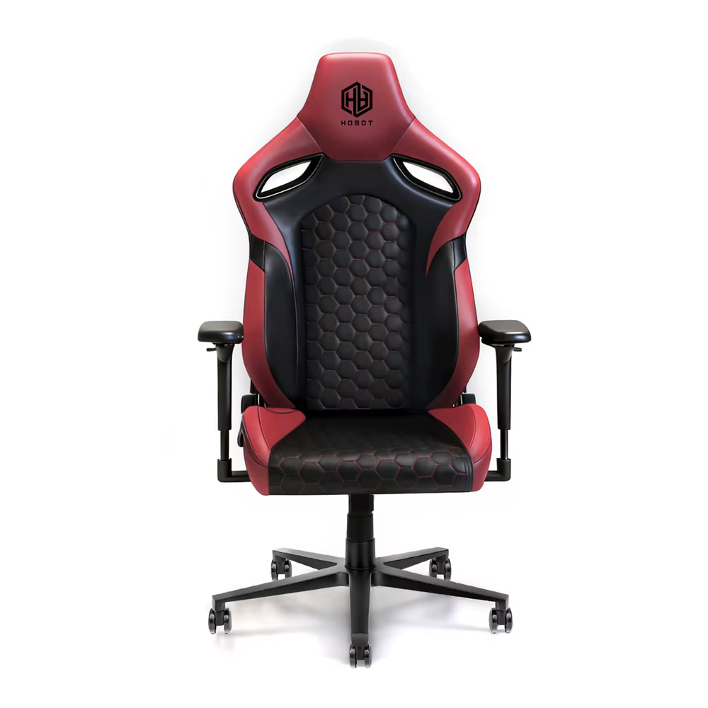 Chaise de bureau ergonomique pour gamer avec revêtement en cuir PU
