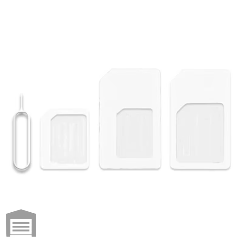 Kit de connecteurs adaptateur de carte Nano SIM 4 en 1, convertisseur de carte Sim Standard Micro sim avec aiguille de carte pour téléphone intelligent, IPhone, tablette