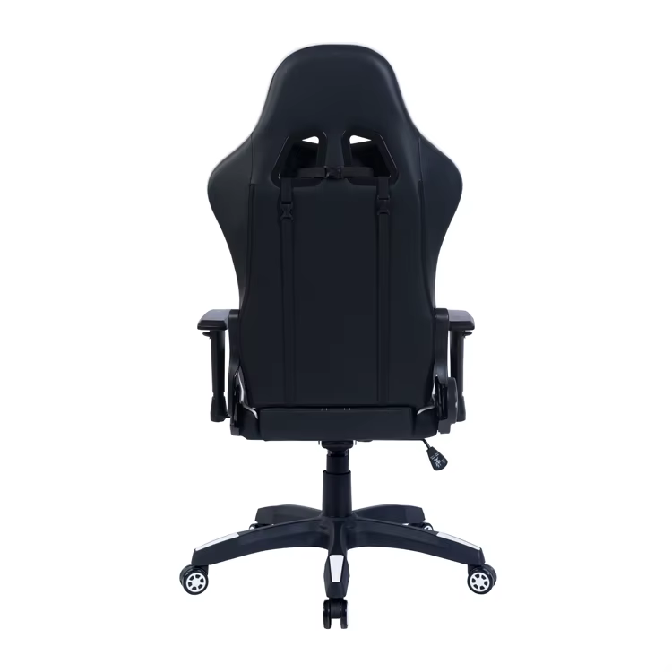 Fauteuil pivotant ergonomique en tissu noir Anji personnalisé pour bureau et gaming