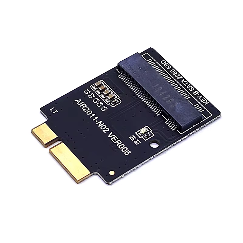 Adaptateur pour Apple Macbook SSD M.2 NGFF SSD à 12 + 6 broches, carte Riser pour MacBook Air 2010 2011 A1370 A1369 MC503 MC504 MC505