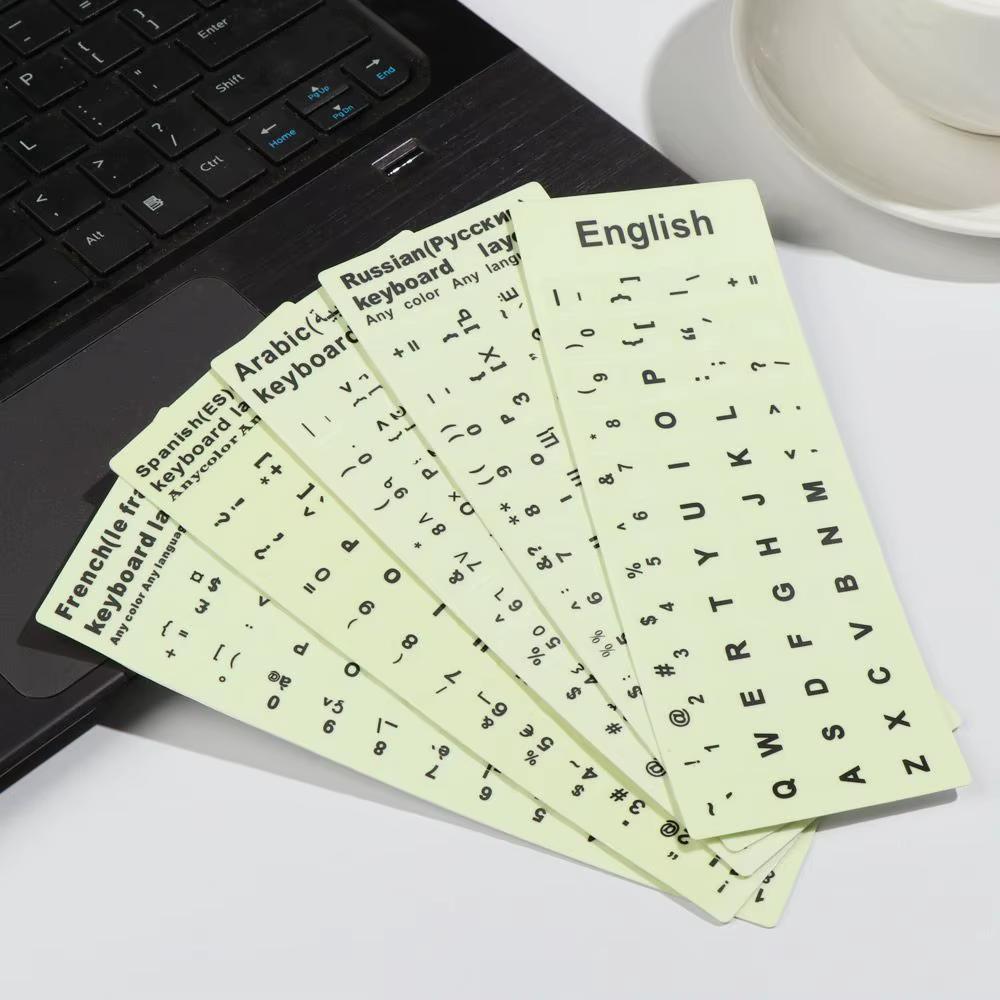 Autocollants pour clavier avec lettres anglaises