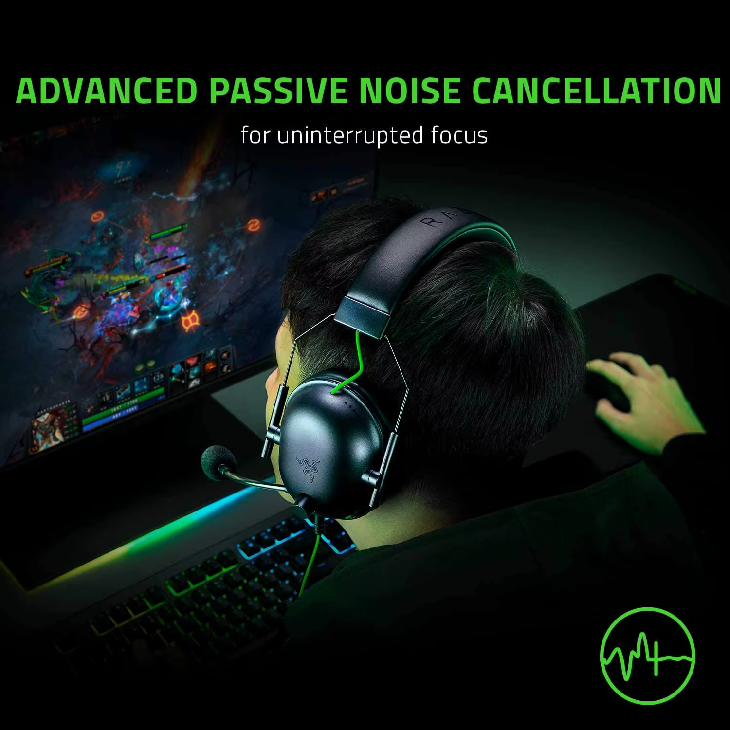 Razer-Casque de jeu filaire BlackShlavabo V2 X