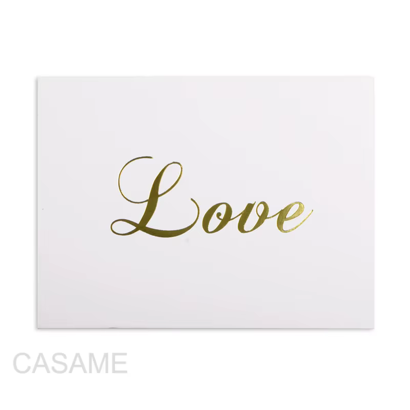 48 pièces Mini carte de remerciement en relief or saint valentin joyeux anniversaire fête de noël Invitations de mariage lettre cartes de voeux