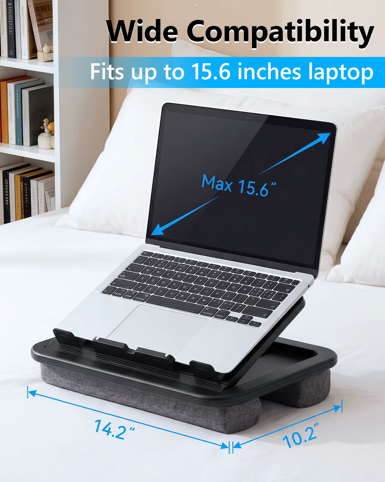 Oatsbasf Support d'ordinateur portable pour bureau avec coussin moelleux