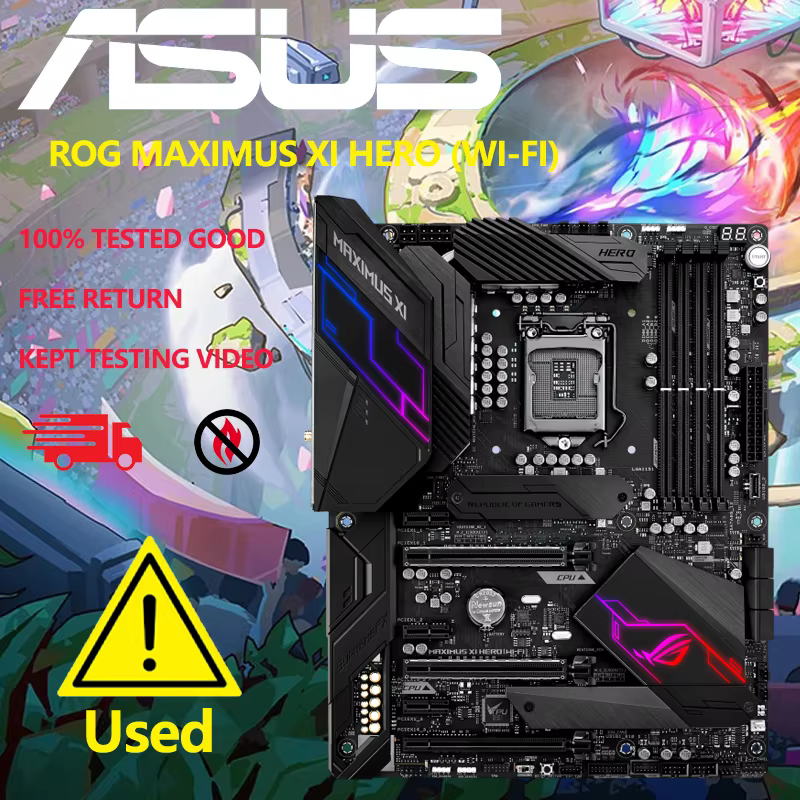 Carte mère de jeu ASUS ROG Maximus XI Hero (Wi-Fi) Z390 LGA1151 (Intel 8e et 9e génération) ATX