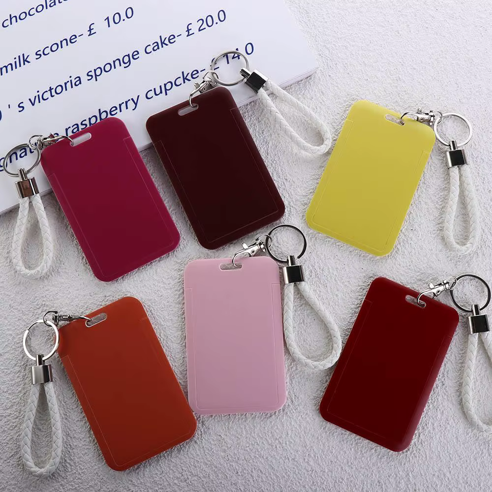 Fournitures scolaires pour étudiants, carte de travail, carte de crédit, porte-clés, porte-cartes d'identité, porte-badges de protection, couverture de carte de Bus