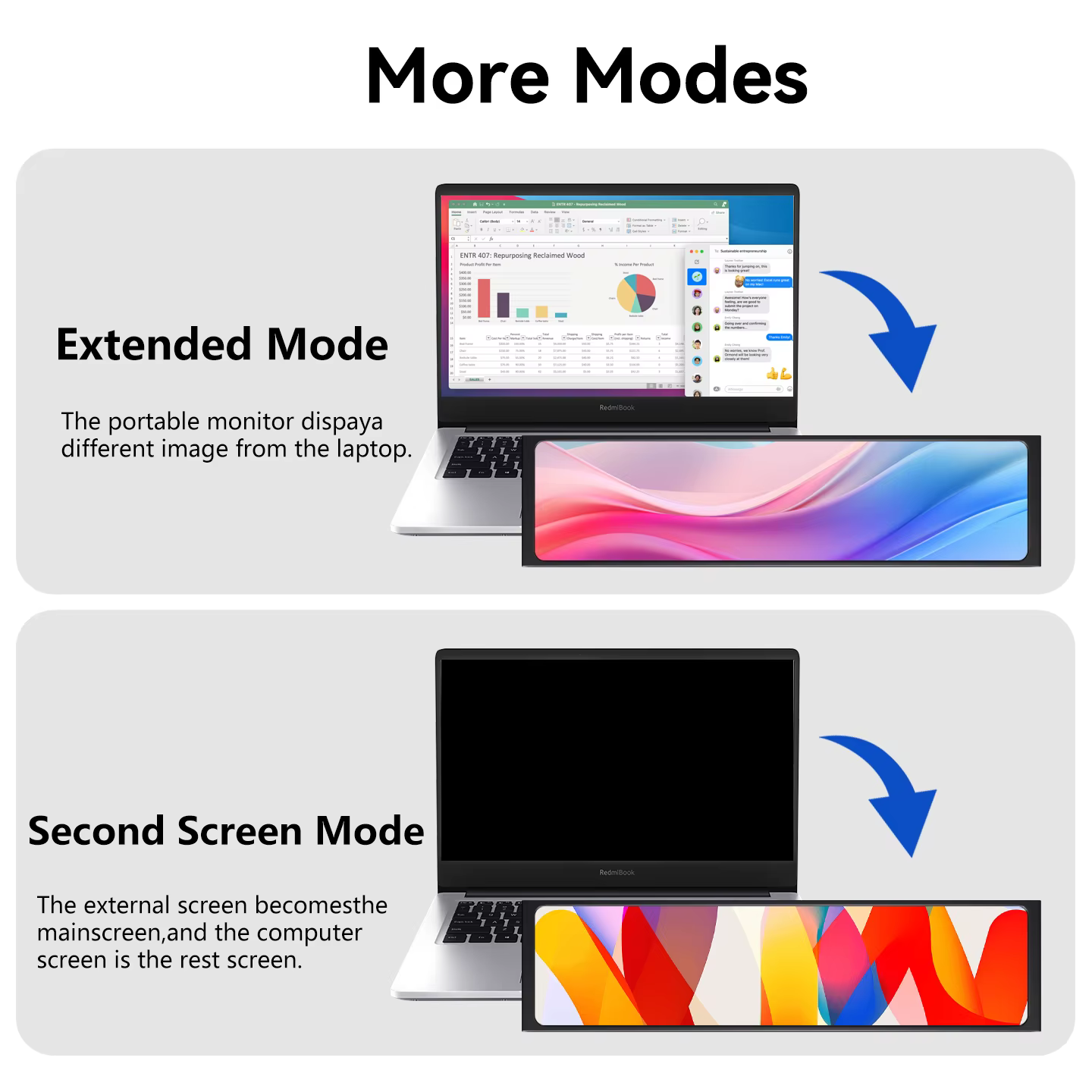 Mini moniteur Portable de 11.3 pouces