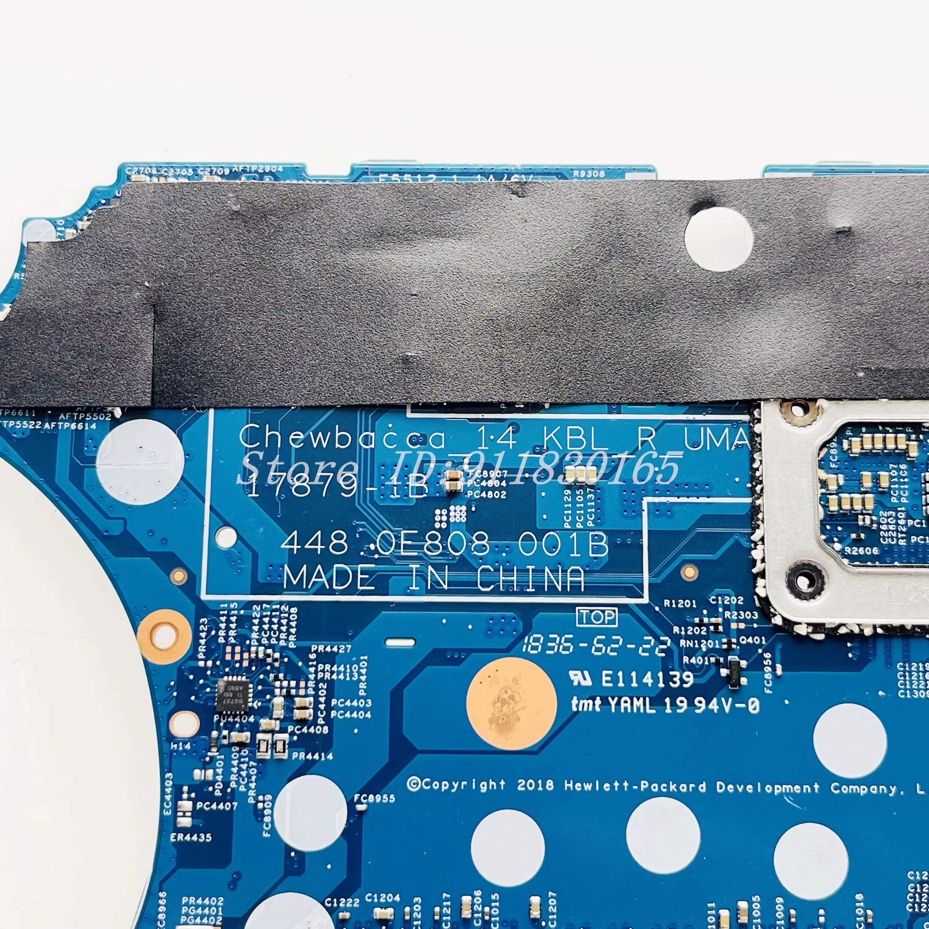 17879-1B 17879-1A pour HP Pavilion X360 14-CD 14M-CD carte mère d'ordinateur portable avec 4415U i3-8130U i5-8250U CPU L18163-601 L18165-601