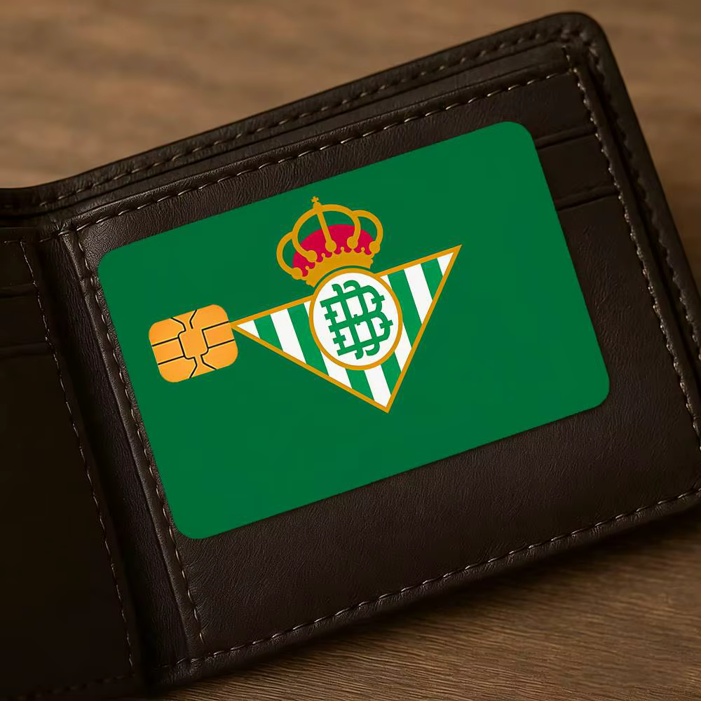 Film autocollant pour carte bancaire R-real-l B-betis-s sport