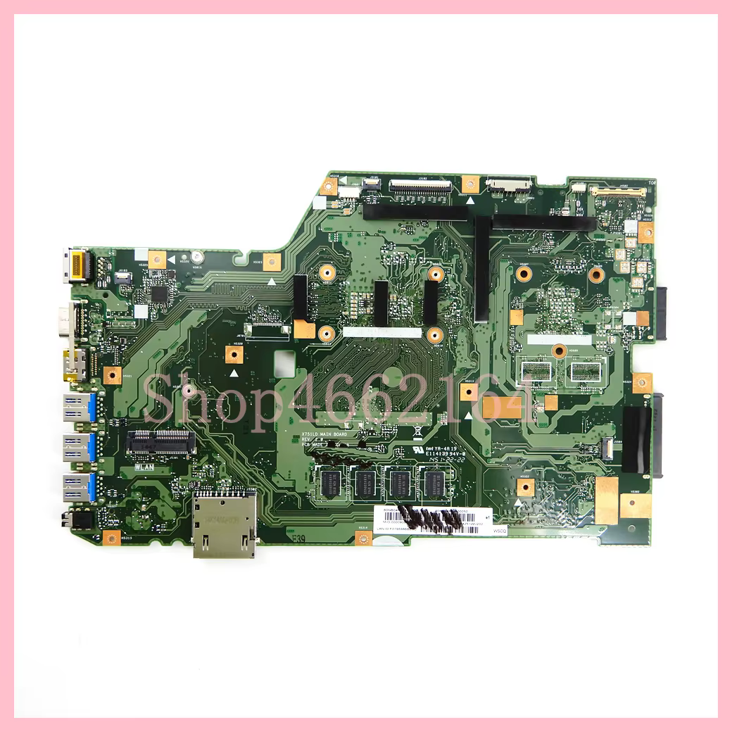 Carte mère X751LD i3 i5 i7-4e génération pour ordinateur portable Asus X751LA X751LAB