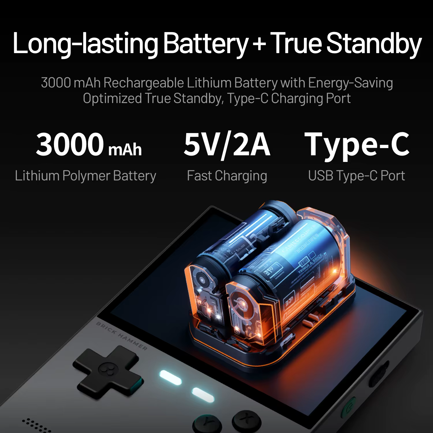 TRIMUI Brick Hammer lecteur de jeu Portable CNC entièrement en métal 3.2 ''écran IPS jeux rétro système Linux dispositif de jeu vidéo