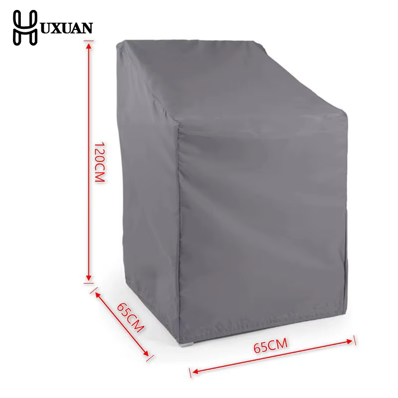 Housse de chaise de jardin durable 65x65x70x120cm, imperméable pour utilisation en extérieur