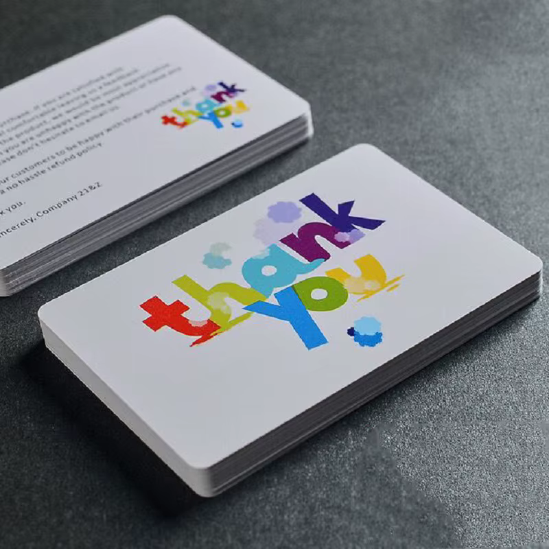 Carte en plastique épaissie personnalisée, carte de visite sur mesure, carte de membre, personnalisation de cartes professionnelles, carte PVC personnalisée