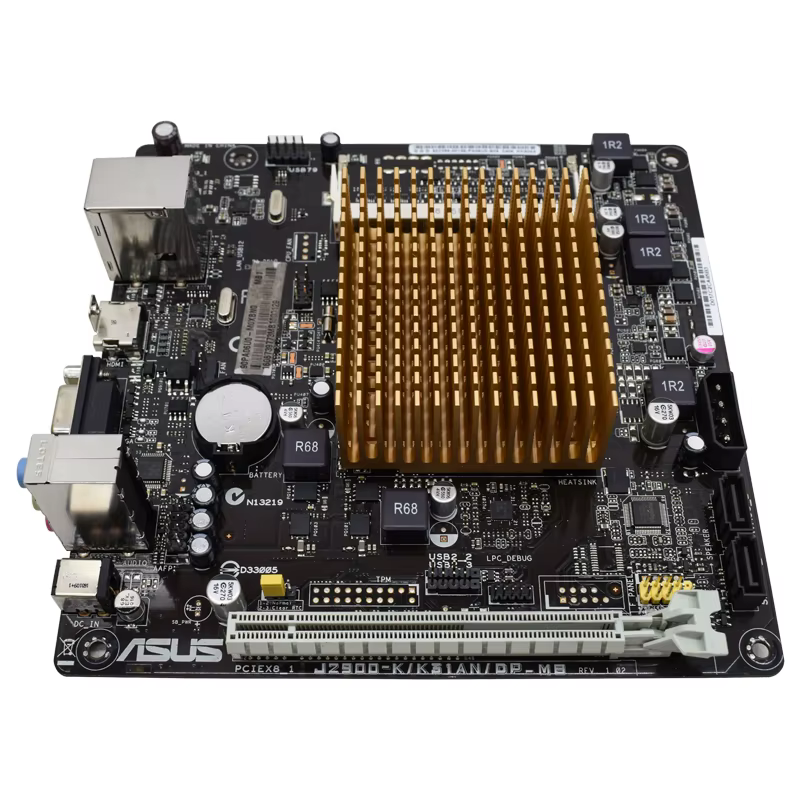 Kit carte mère MINI ITX ASUS J2900-K/K31AN avec processeur intégré et RAM DDR3 8 Go