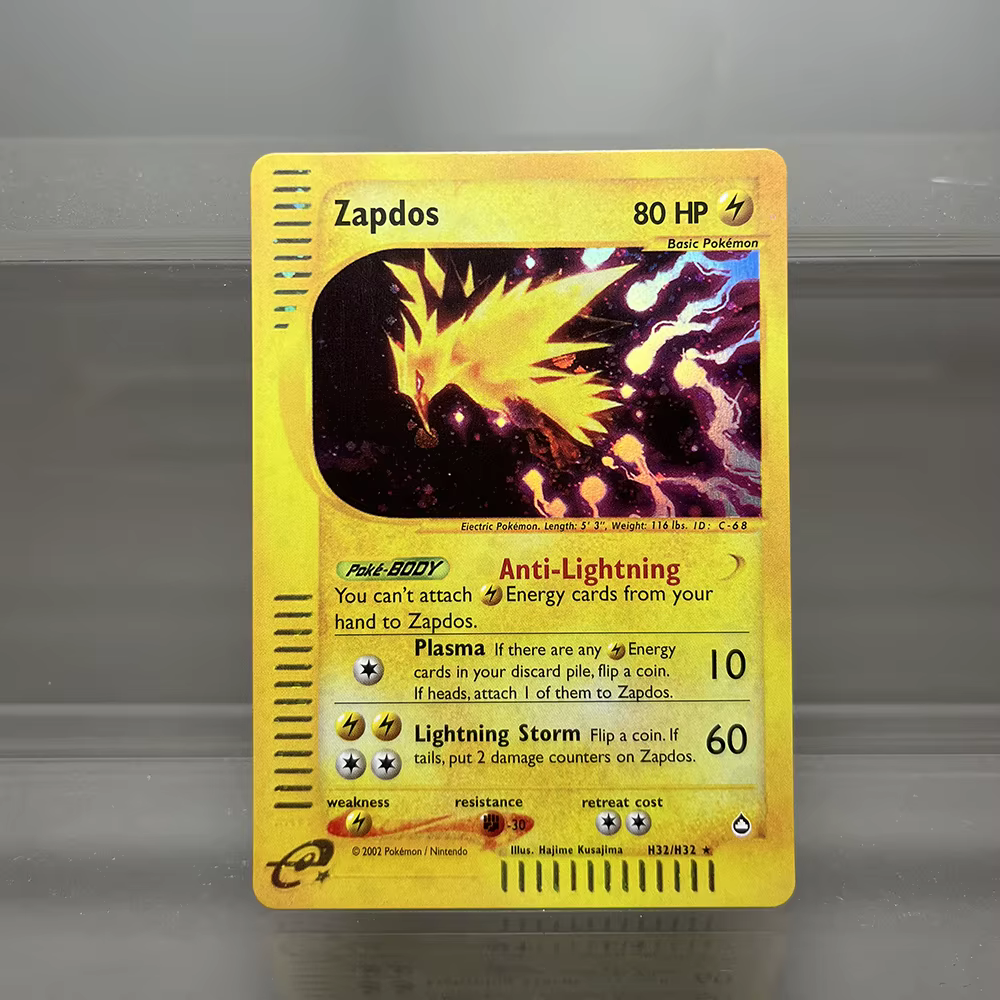 Carte électronique holographique Pokemon, cartes simples Arbok Clefable Vileplume Suicune PTCG, cartes proxy, cartes à collectionner Pokemon, jouets pour enfants