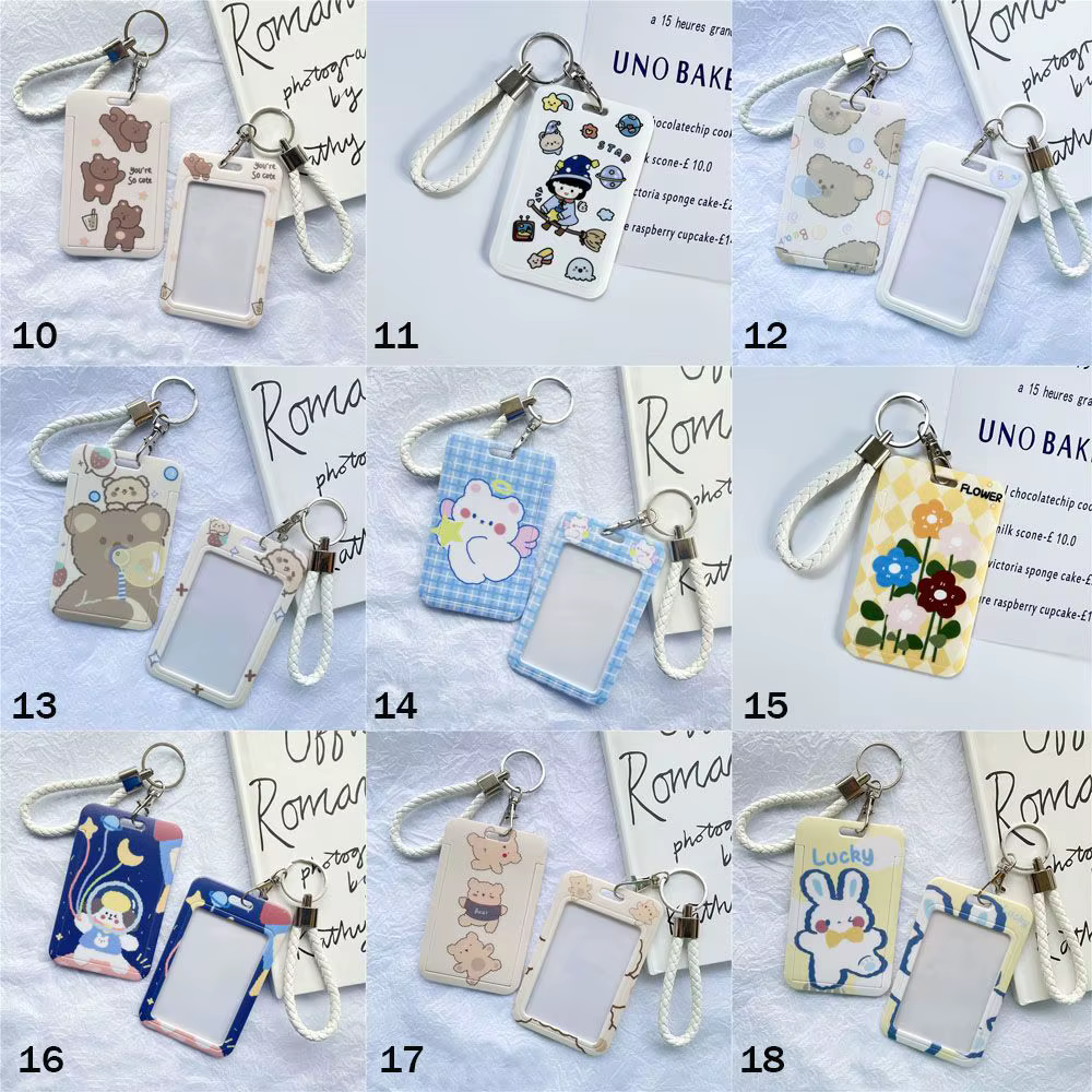 Porte-cartes de visite pour femmes et hommes, joli porte-cartes de crédit, porte-cartes d'identité bancaire, Badge pour enfants, étui pour cartes de Bus
