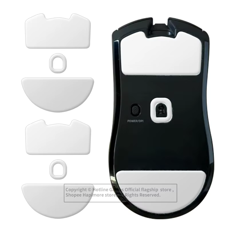 2 ensembles de patins de souris Hotline Games 3.0 Plus à bords arrondis et courbes
