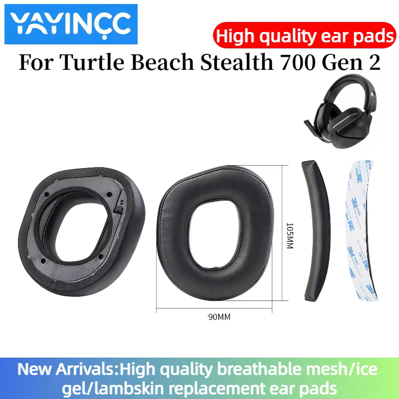 YAYINCC coussinets d'oreille pour tortue plage furtif 700 Gen 2 casque remplacement oreillettes tasses
