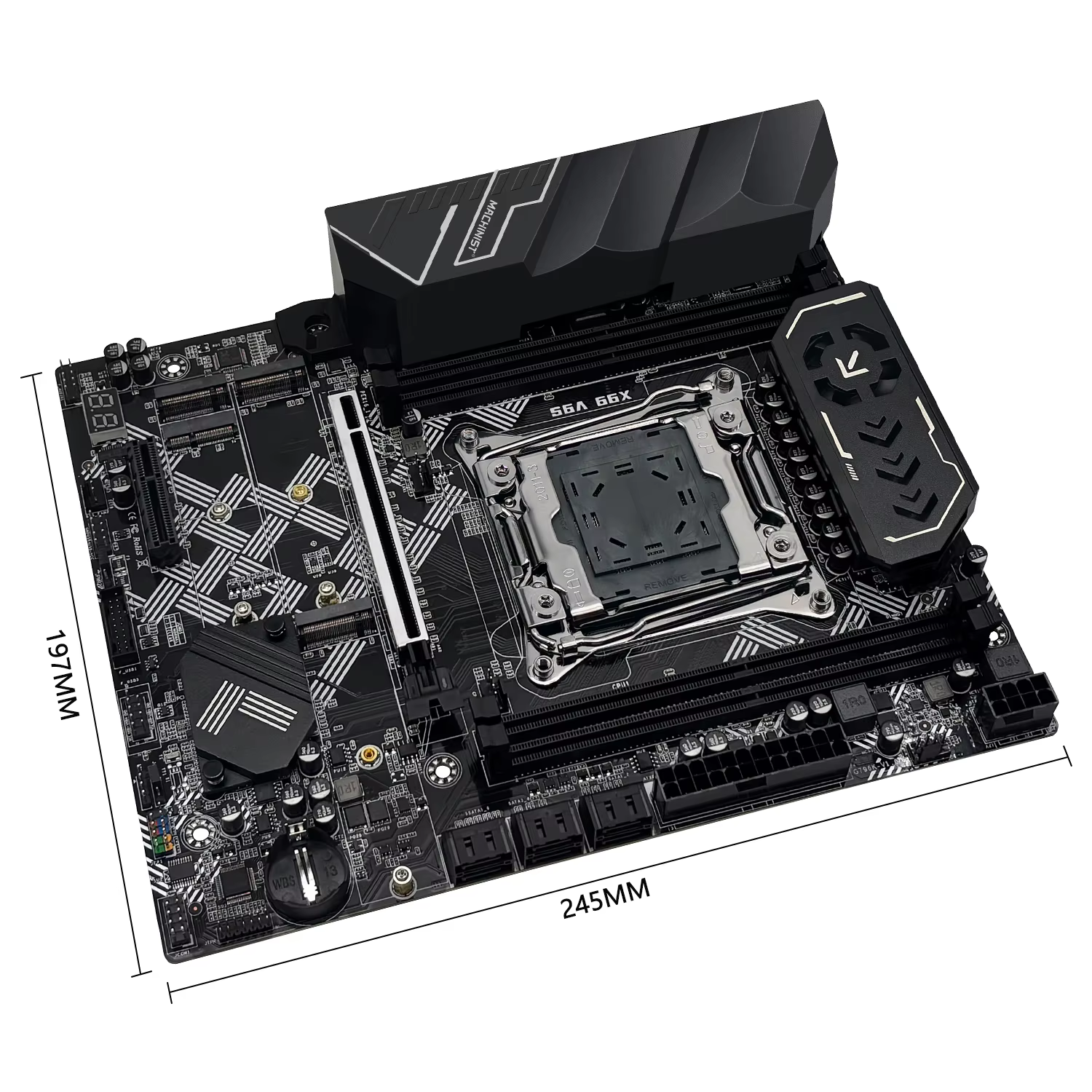 MACHINIST X99 V9S carte mère prise en charge TPM2.0 LGA 2011-3 Xeon E5 cpu DDR4 RAM C612 puce avec 3 * NVME M.2 slot SATA3.0 USB3.0