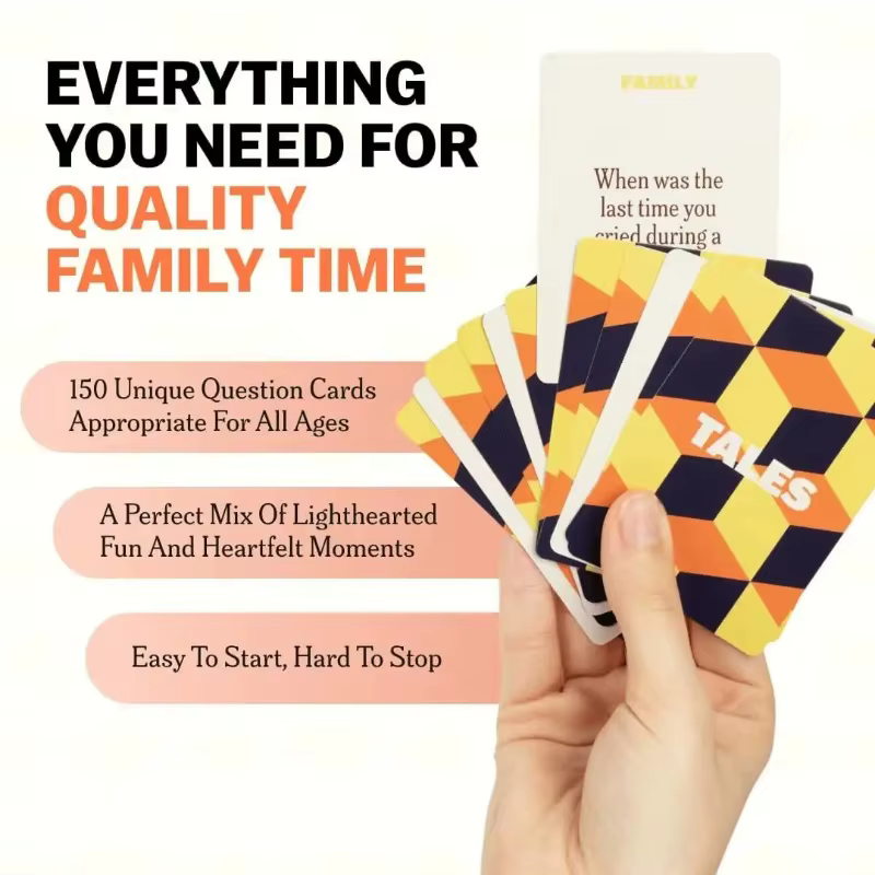 Nouveau jeu de conversation en cartes 150 pièces, édition familiale, brise-glace amusant pour adultes et réunions de famille, jeu de cartes pour couples, Histoires