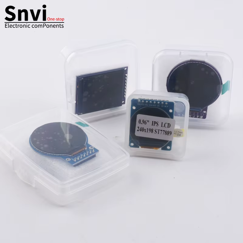 Module d'affichage LCD TFT Snvi 1,28 pouce IPS rond carré 240x240 SPI GC9A01 Écran couleur compatible avec Arduino ESP32 pour le bricolage