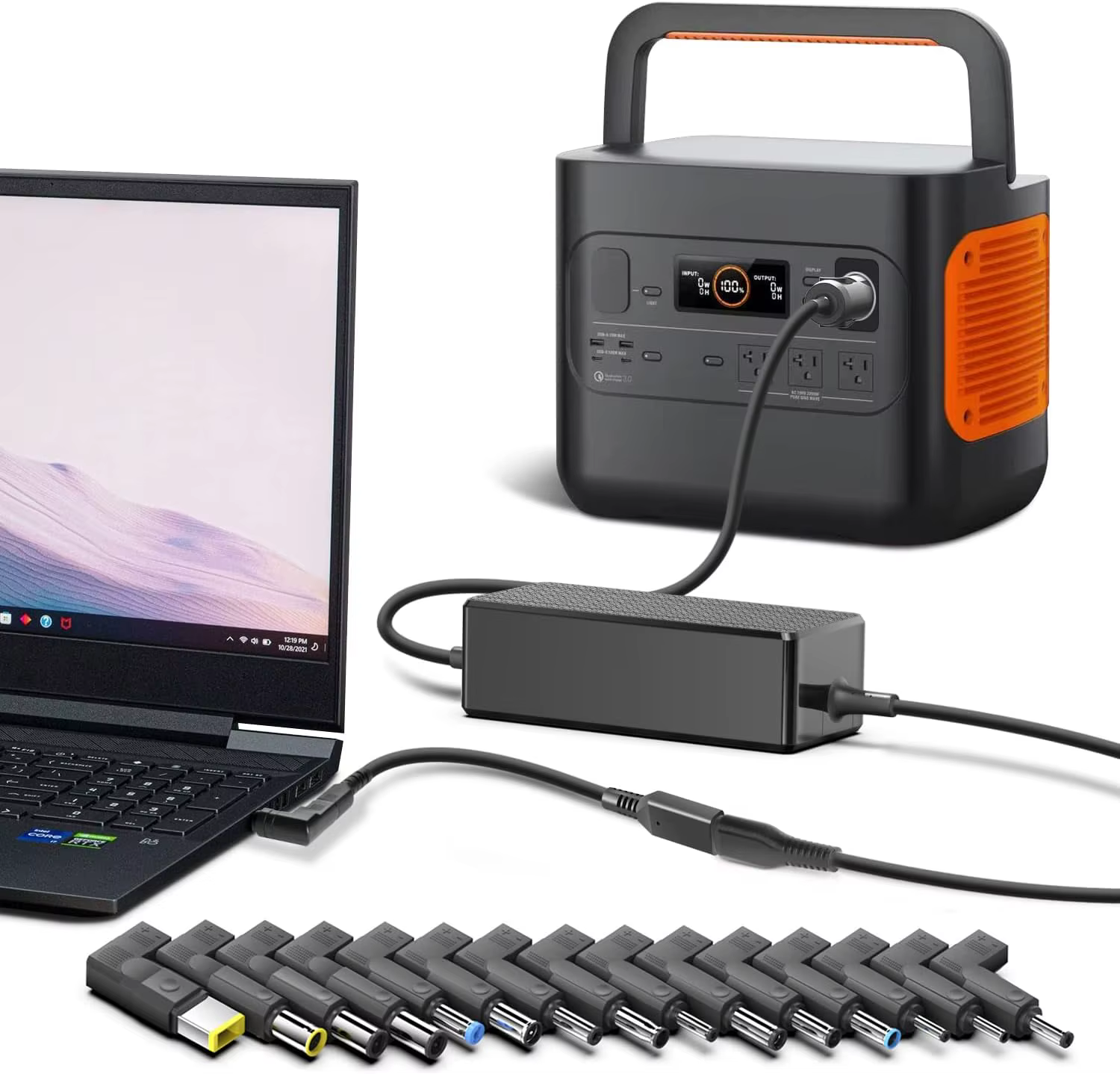 Chargeur universel USB-C pour ordinateur portable et voiture