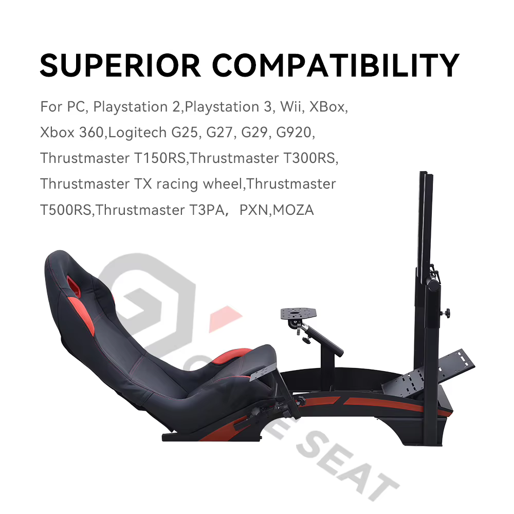 Siège de simulateur de course GY046-4 pour jeux de course automobile