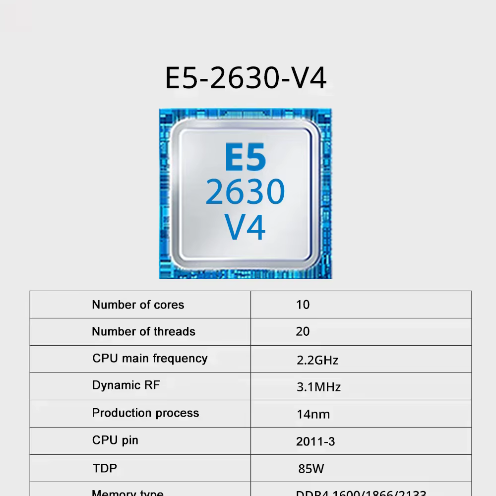 Ensemble de carte mère SOYO X99 avec processeur LGA2011-3 Xeon E5 2630 V4