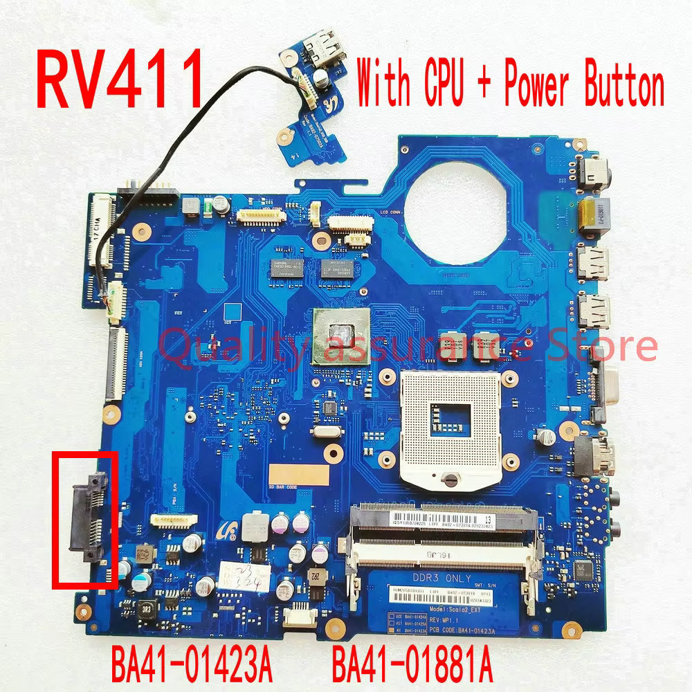 Carte mère pour ordinateur portable Samsung NP-RV411 RV411