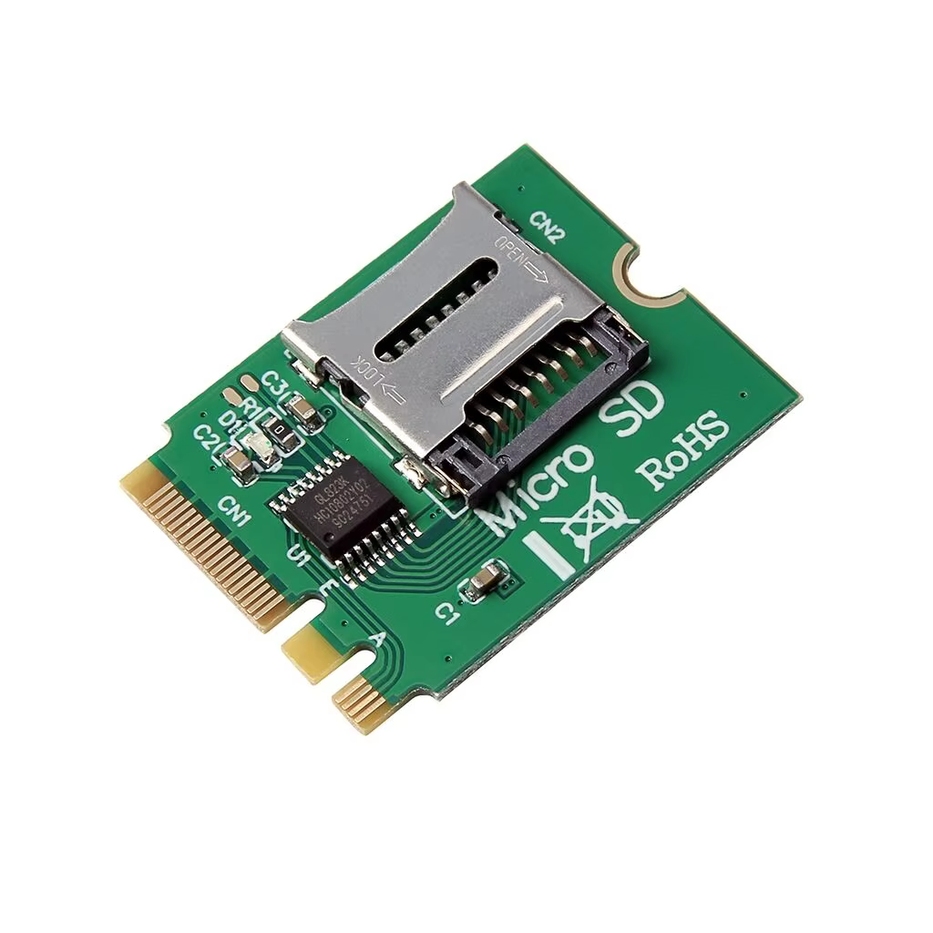 M2 NGFF clé A.E emplacement WIFI vers Micro SD SDHC SDXC lecteur de carte TF