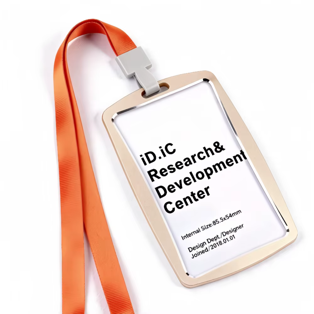 Lot de 5 porte-cartes d'identité électroniques pour guide touristique, nouvelle version 2026, avec cordon, porte-badge universel multi-usage pour cartes d'identité professionnelles